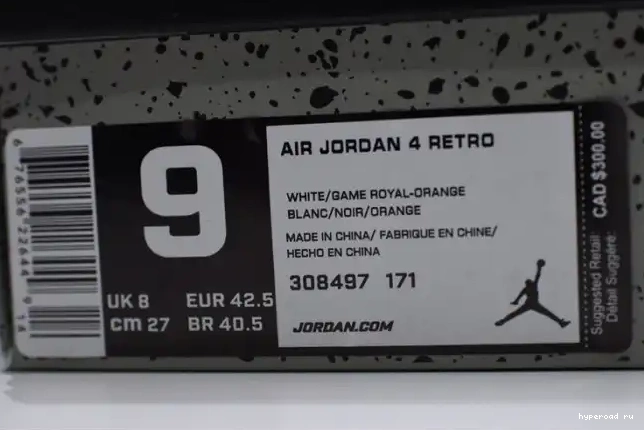 White Air Jordan Blue 308497-171 4 Bright Crimson-Royal 0420